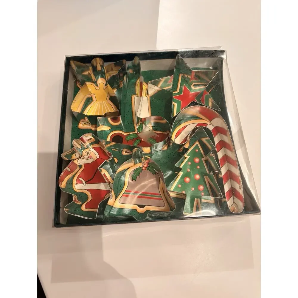 New Cookie Cutters Christmas, Fox Run Craftsmen, Made in The USA, 7 Cutters